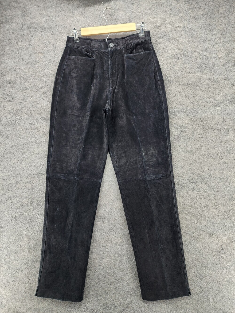 Sonoma Pants Womens 6 Black Suede Leather High Rise